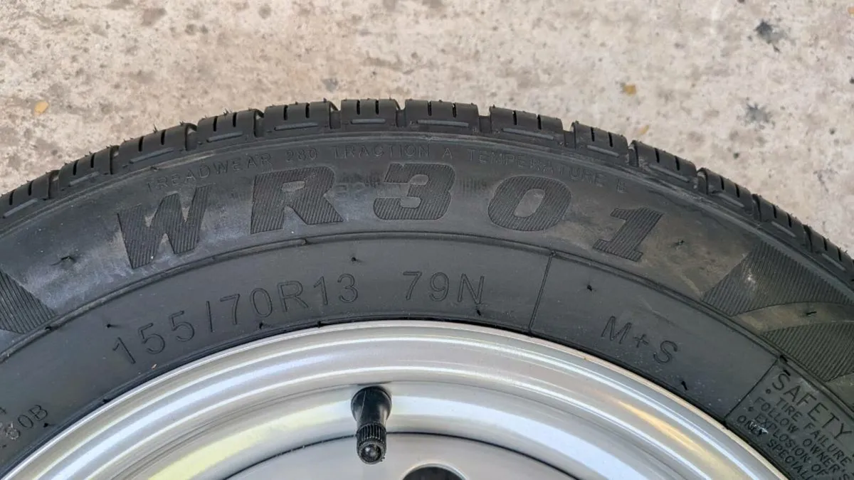 Trailer 13" wheel and tyre (new) - Image 3