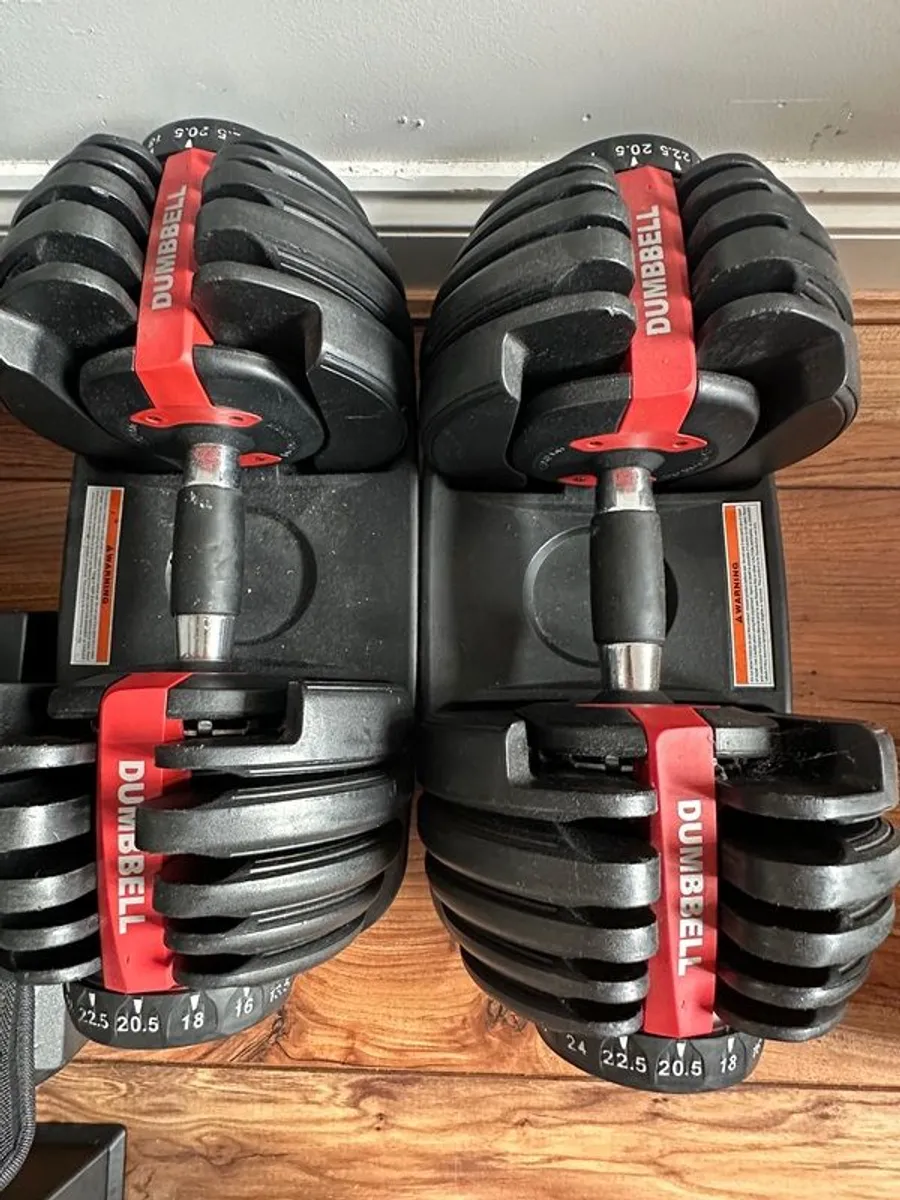 24kg Each Adjustable Dumbbell (Pair) - Image 2