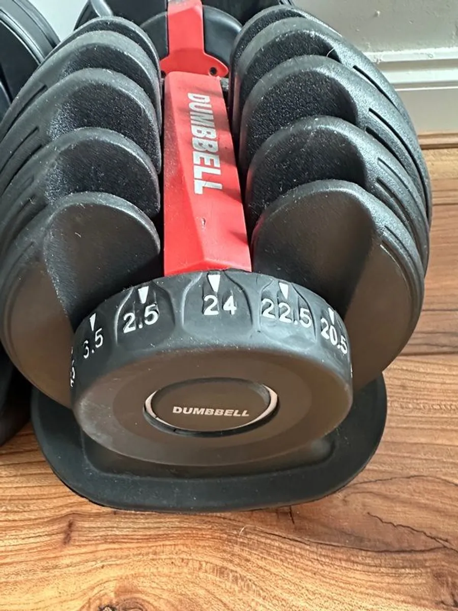 24kg Each Adjustable Dumbbell (Pair) - Image 3
