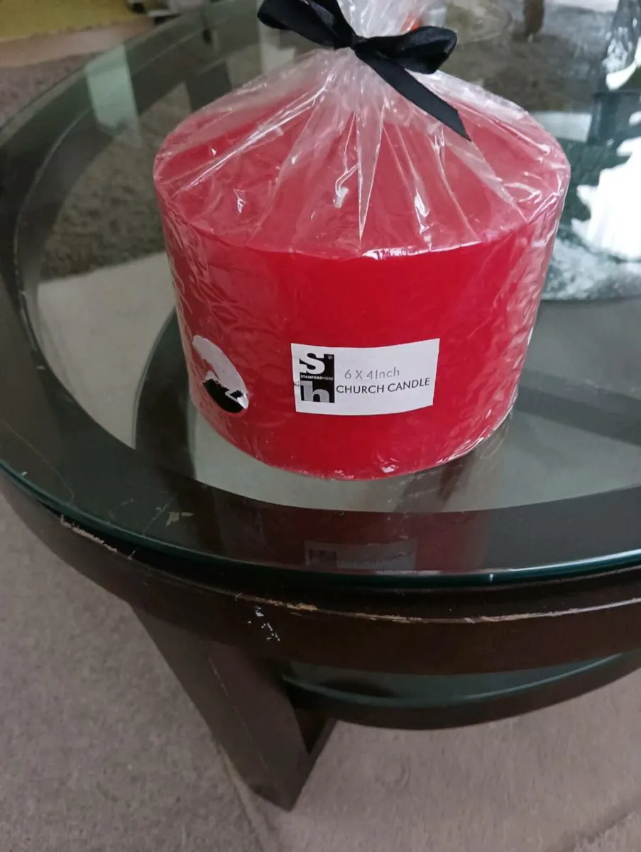 Large red church candle new ,15 Euro - Image 2