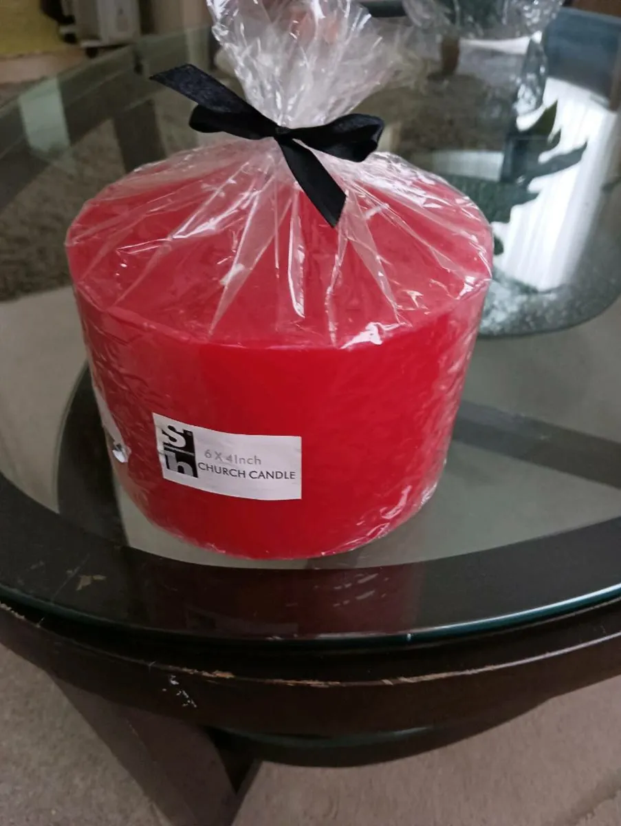 Large red church candle new ,15 Euro - Image 3