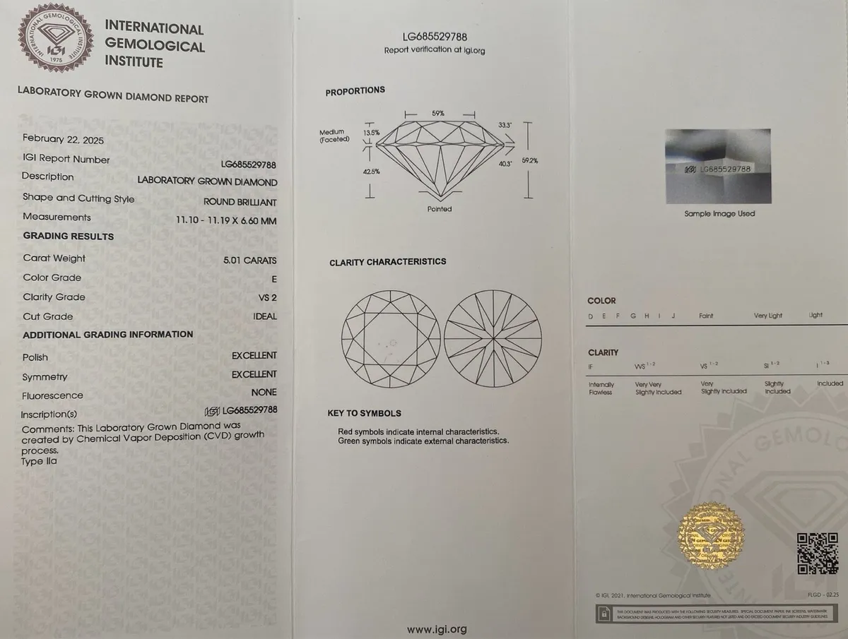 18k Engagememt Ring - Image 4