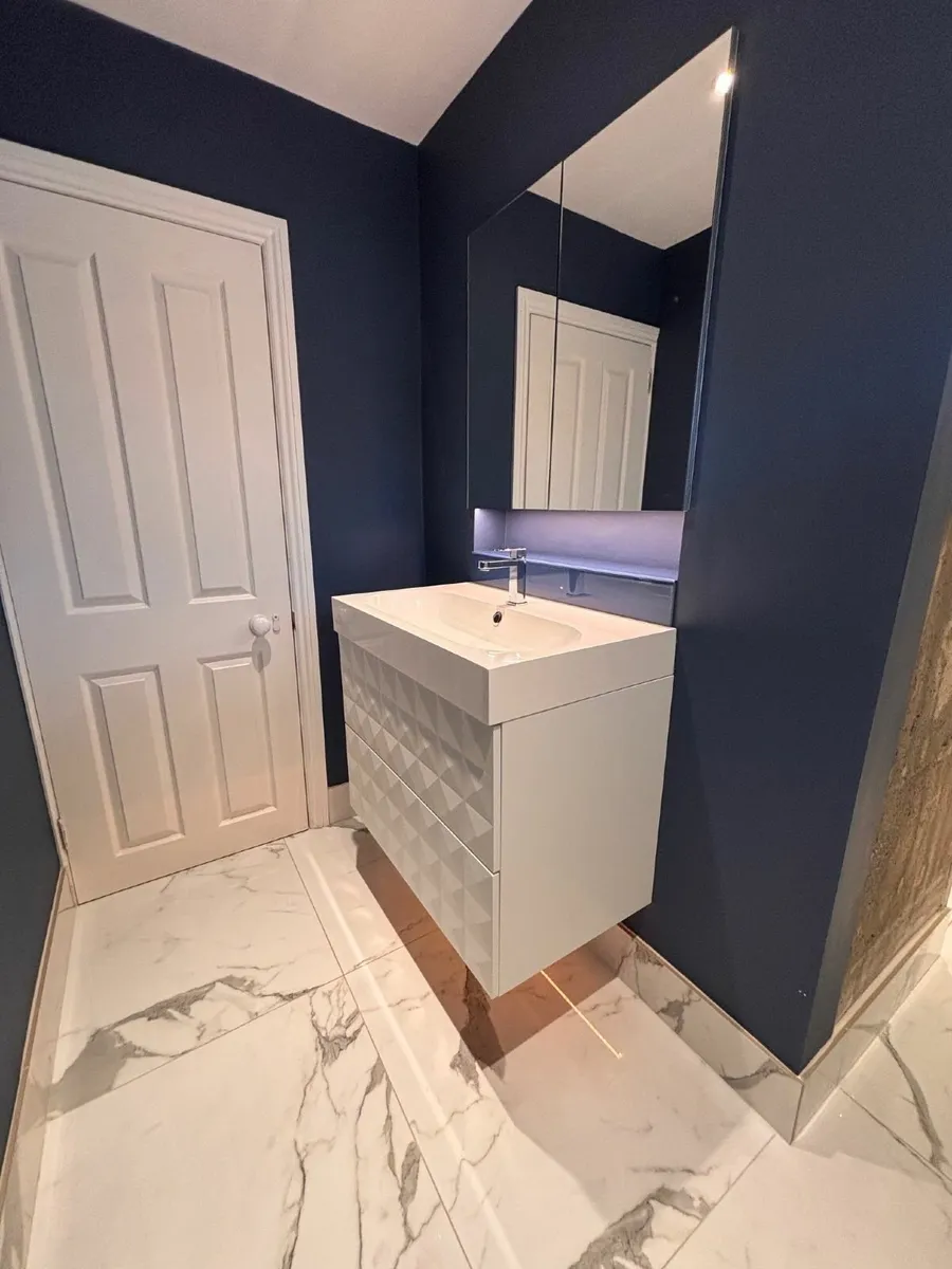 IKEA Bathroom Vanity Unit with NK Porcelanosa Tap - Image 1