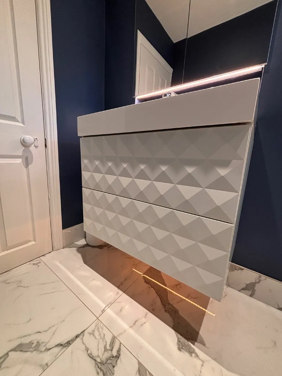 IKEA Bathroom Vanity Unit with NK Porcelanosa Tap - Image 2