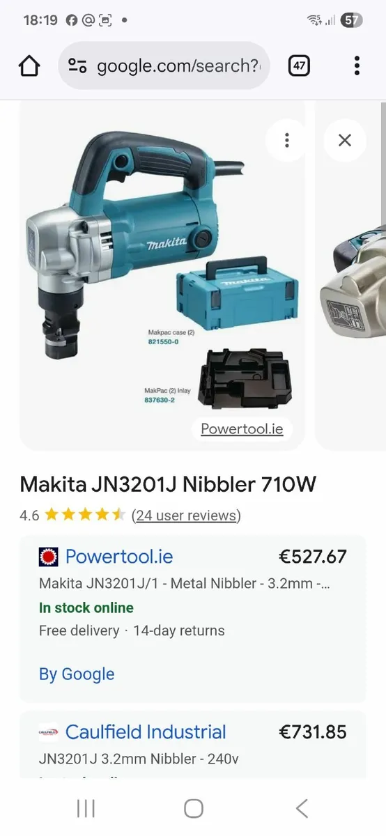 Makita Nibbler JN3200  steel 3.2mm - Image 3