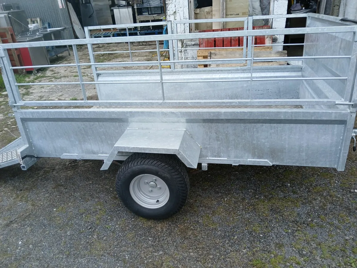 Trailer single axel new..ramp door - Image 1