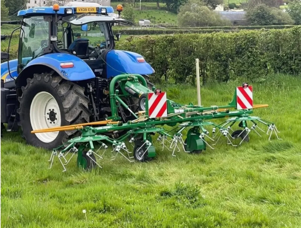 MALONE TEDD-AIR 570 4 ROTOR TEDDER NEW - Image 2
