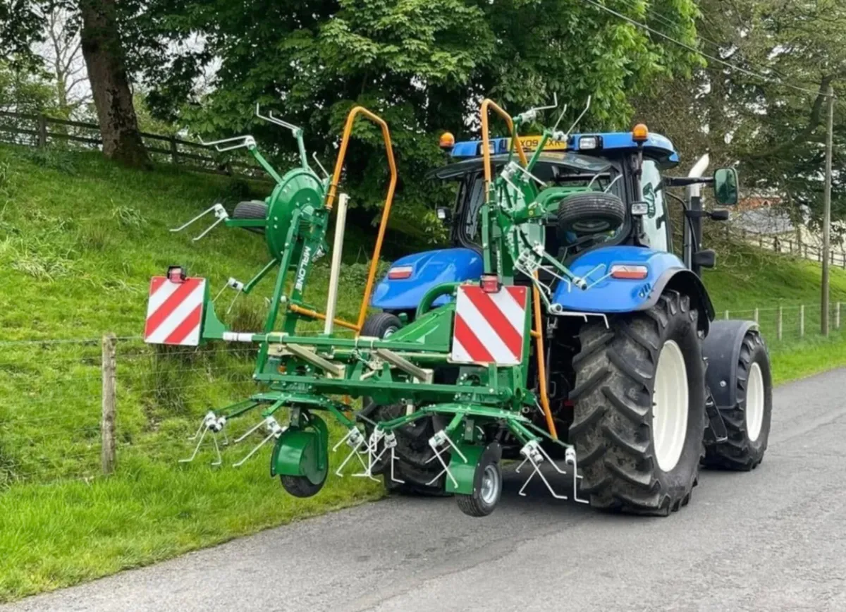 MALONE TEDD-AIR 570 4 ROTOR TEDDER NEW - Image 1