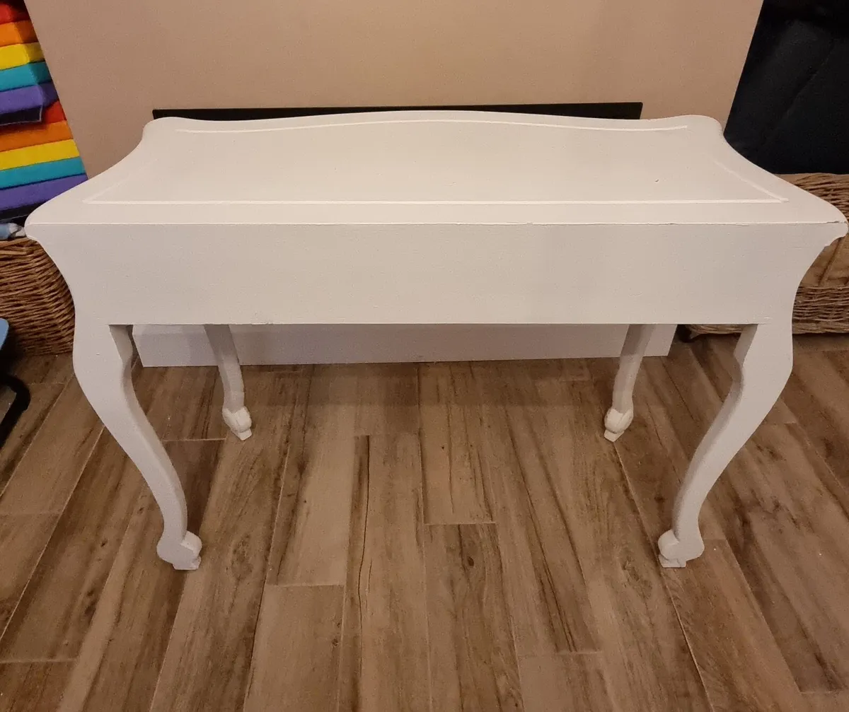White Vintage style Sideboard - Hall Table - Image 3