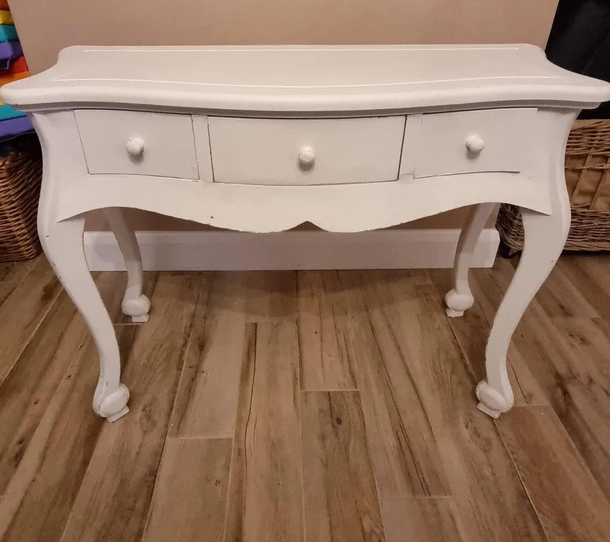 White Vintage style Sideboard - Hall Table - Image 4