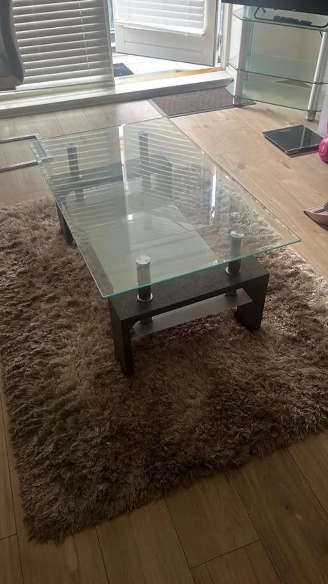 Glass coffee table - Image 2