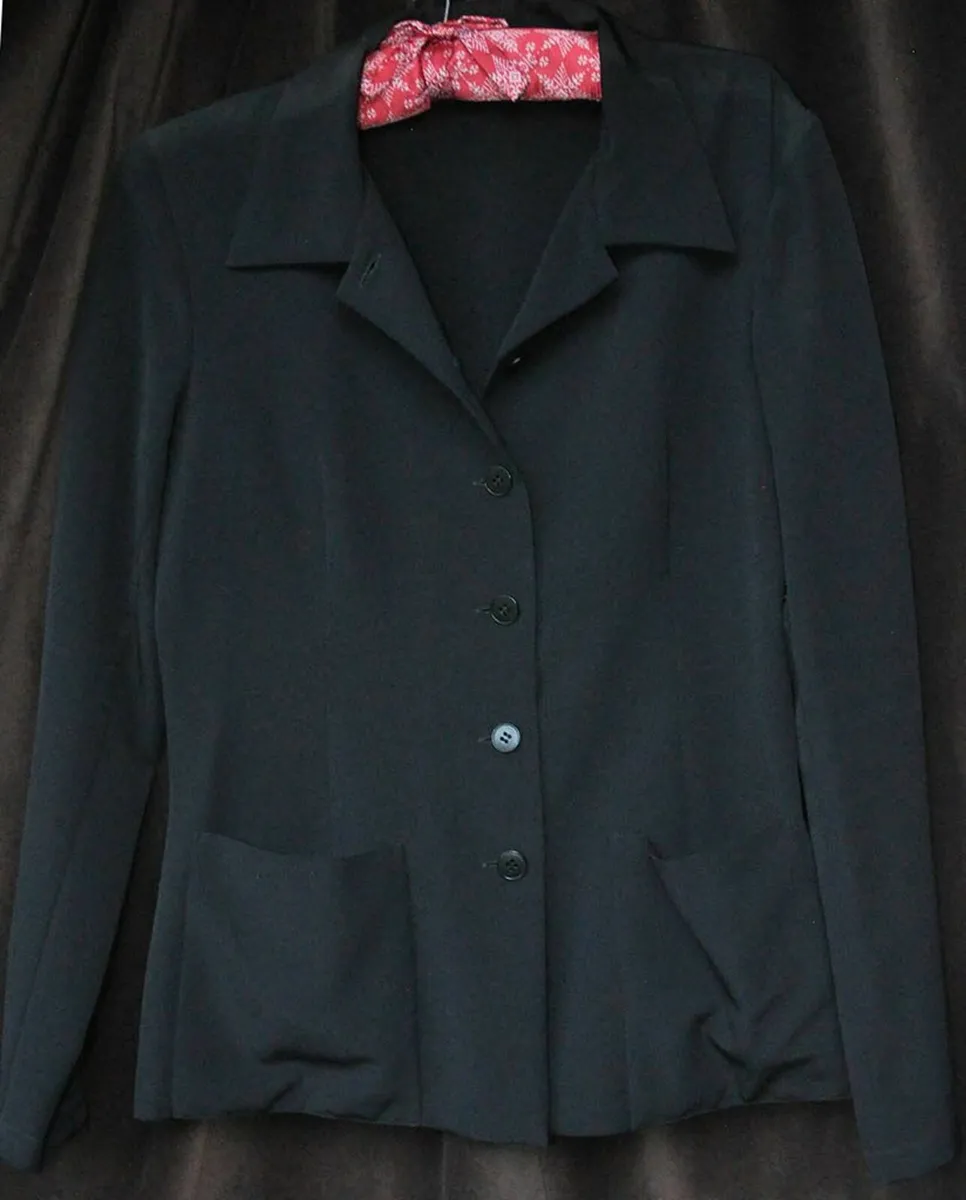 Black Summer Evening Jacket, Dressy, from Paris - Image 2