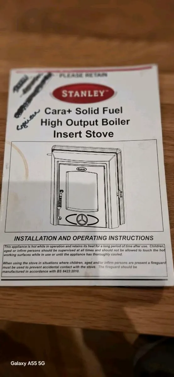 Stove Cara Insert Black Enamel  Boiler Stove16.8KW - Image 3