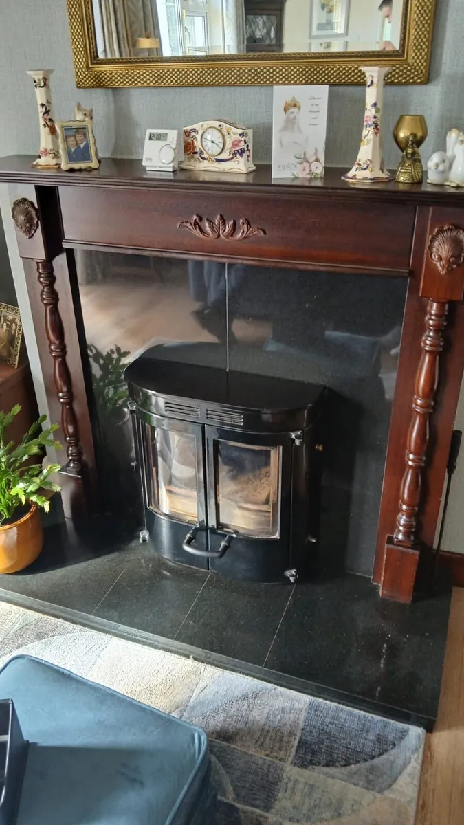 Log burner stove Fire insert with back boiler - Image 1