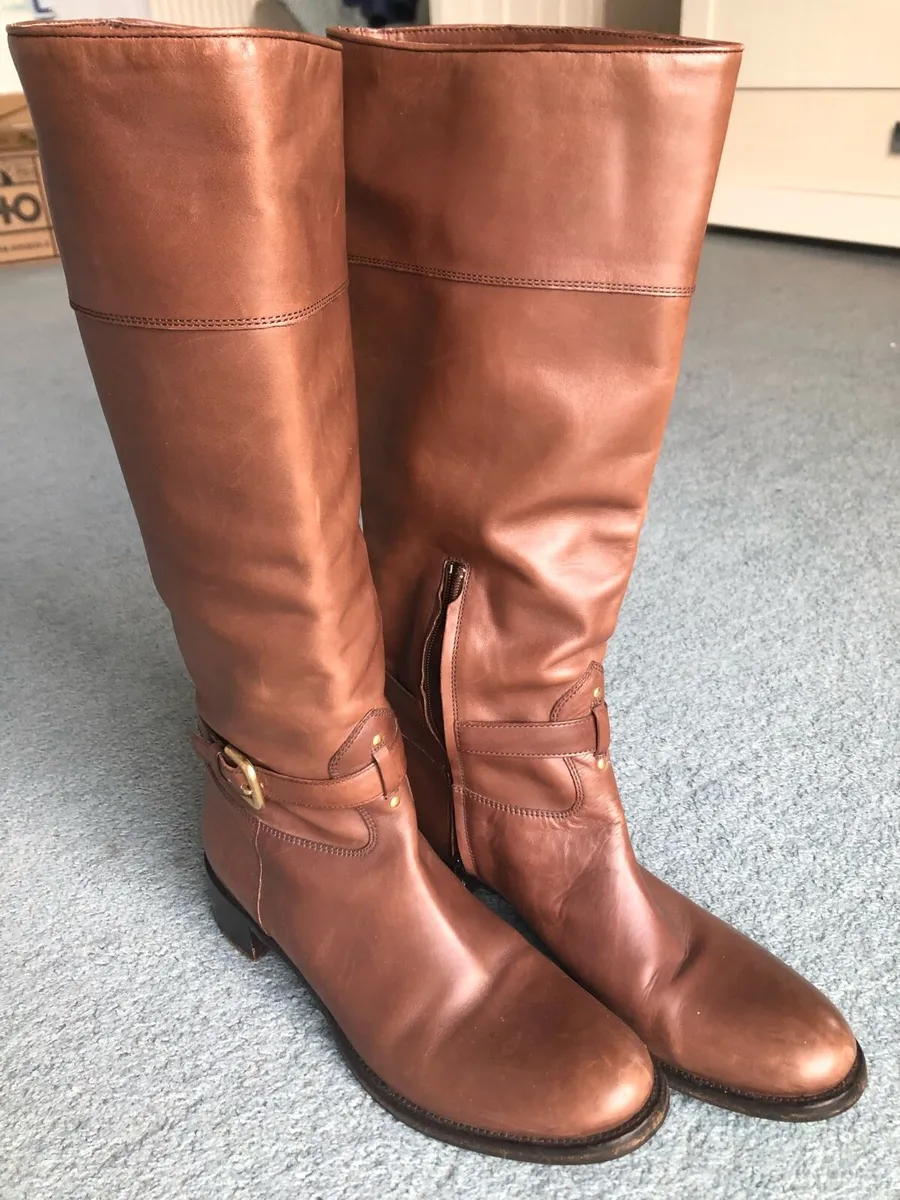 Designer Leather Boots - Image 2