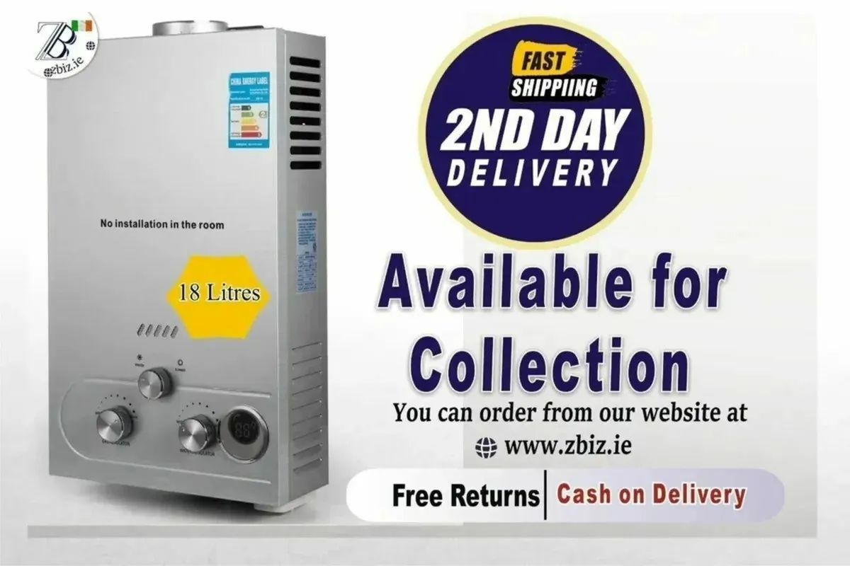 18L LPG Gas Water Heater for Campervan Hot Water - Image 1