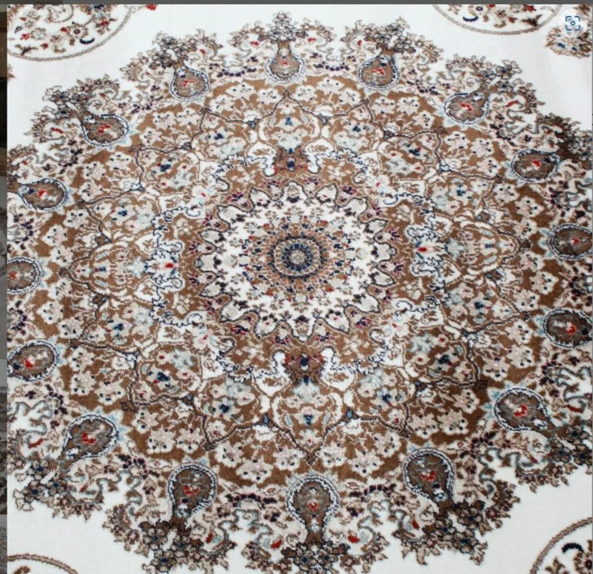 Classic Beige Brown Oriental Style Living Room Rug - Image 3