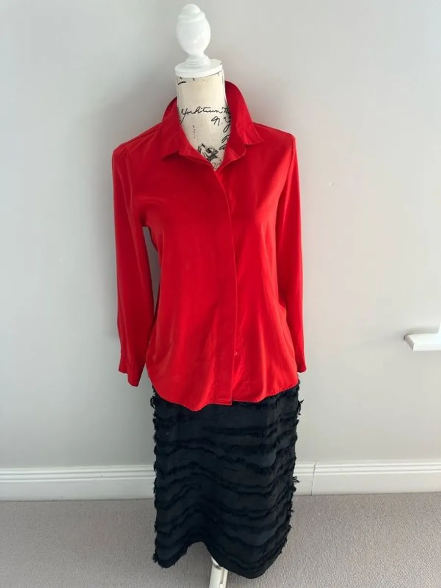 H&M Red Blouse - Image 1