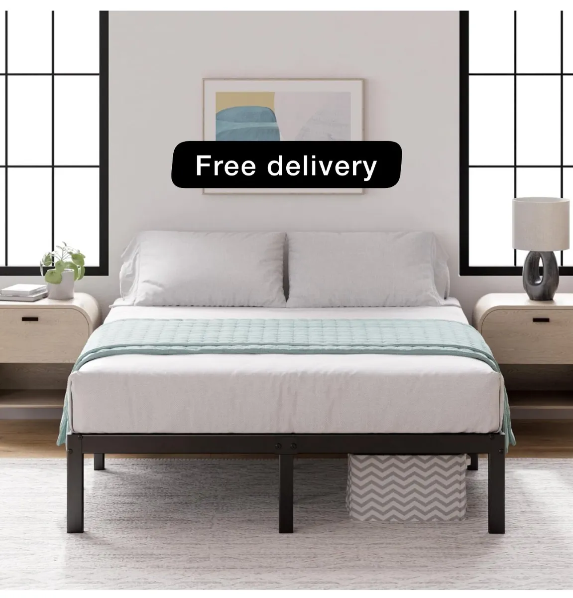 King size Bed frame - Bed 150x200 cm - Image 1