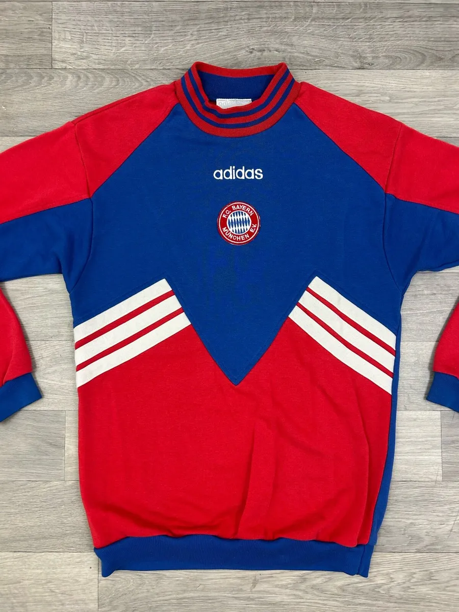 Vintage 90s Adidas Bayern Munich Sweatshirt Small - Image 2