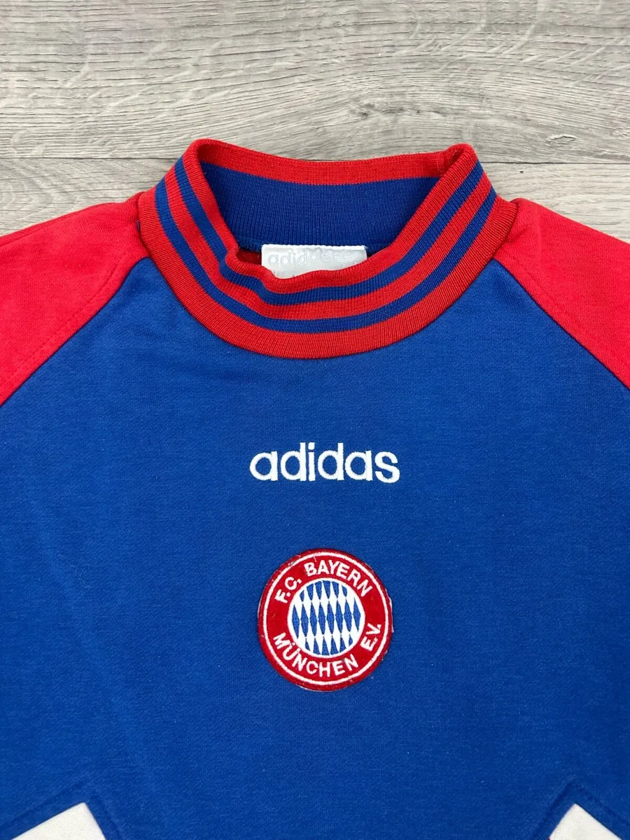 Vintage 90s Adidas Bayern Munich Sweatshirt Small - Image 3