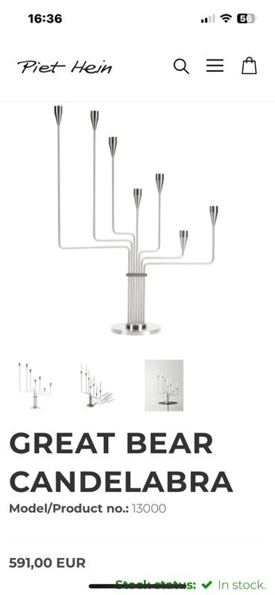 Candelabra Piet Hein Designer - Image 4