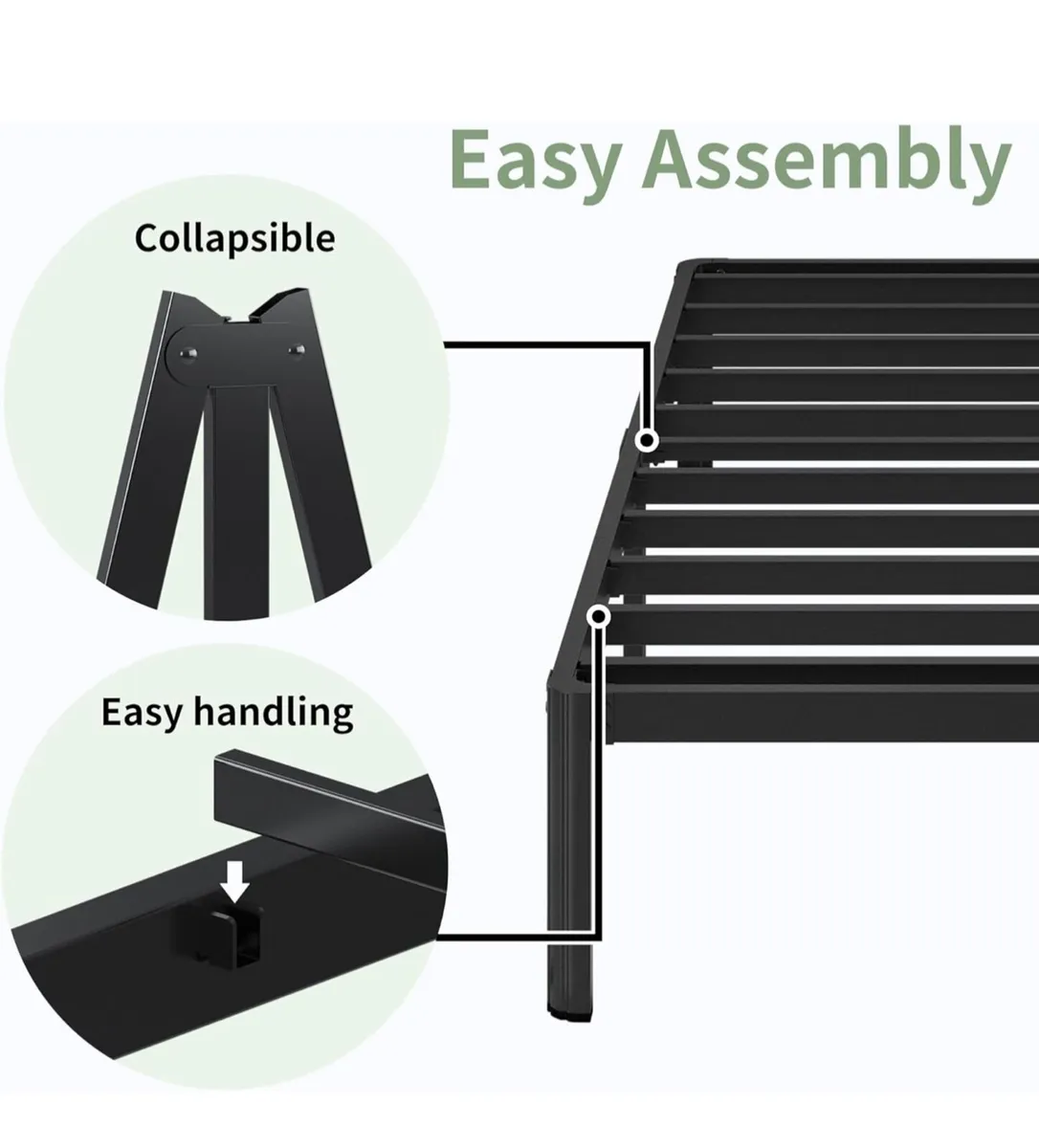 King size Bed frame - Bed 150x200 cm - Image 3
