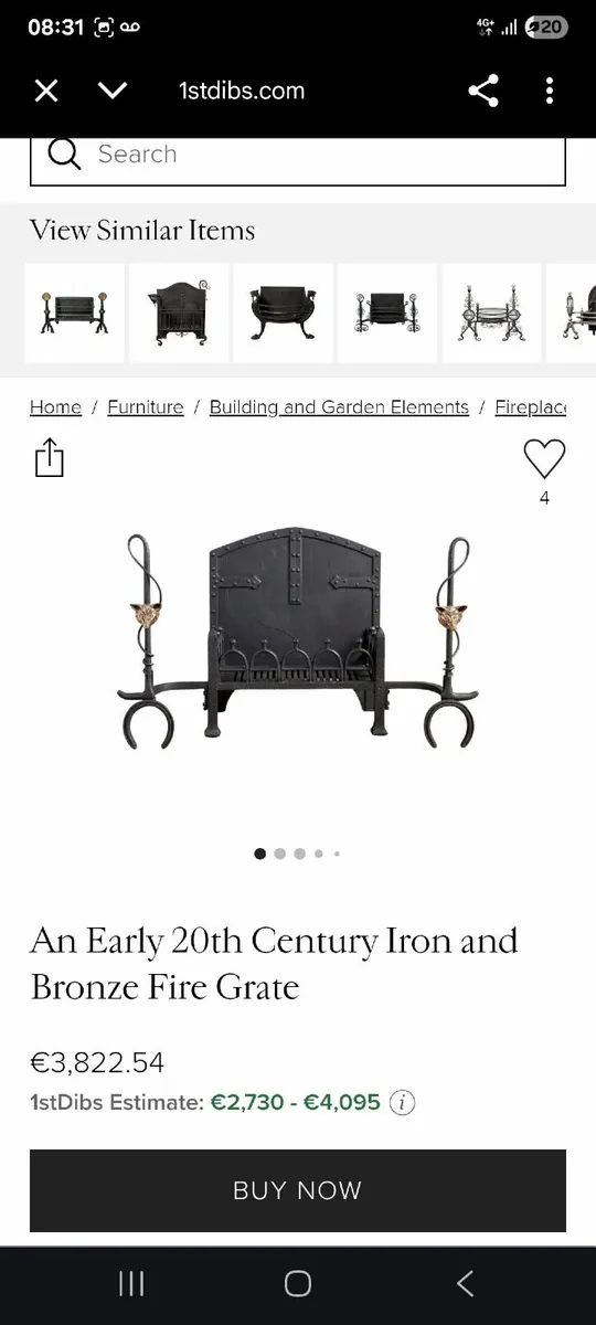 An Early 20th Century Iron  Fire Grate - Image 2