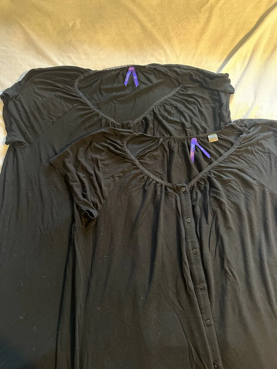 Two Black Seraphine Maternity Nightdresses XXL - Image 2