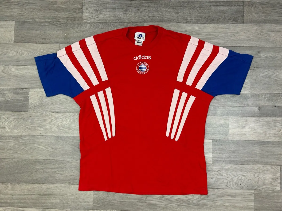 Vintage 90s Adidas Bayern Munich Training Jersey - Image 1
