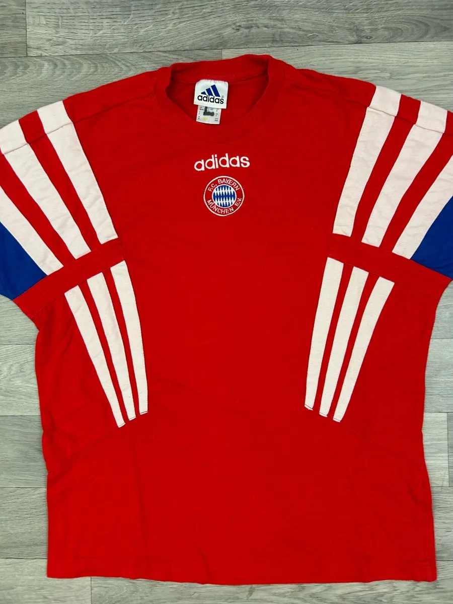 Vintage 90s Adidas Bayern Munich Training Jersey - Image 2