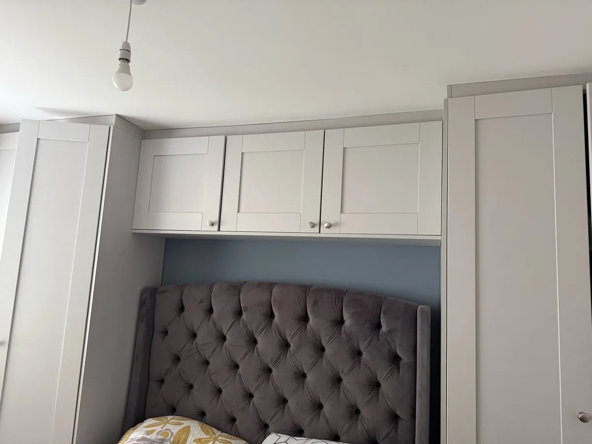 2 grey double wardrobe - Image 1
