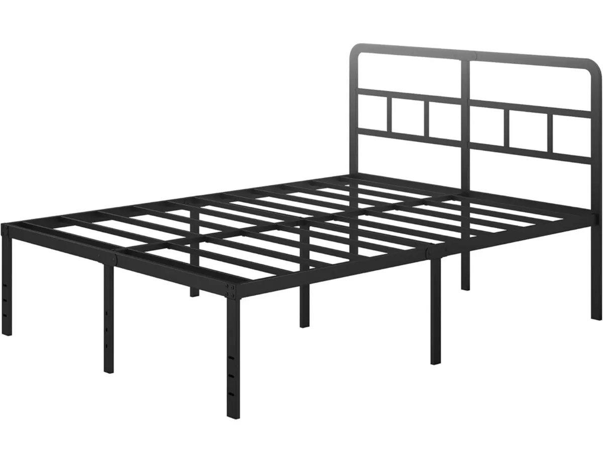 King Size Bed Frame 5ft with Curved Headboard, Hea - Image 2