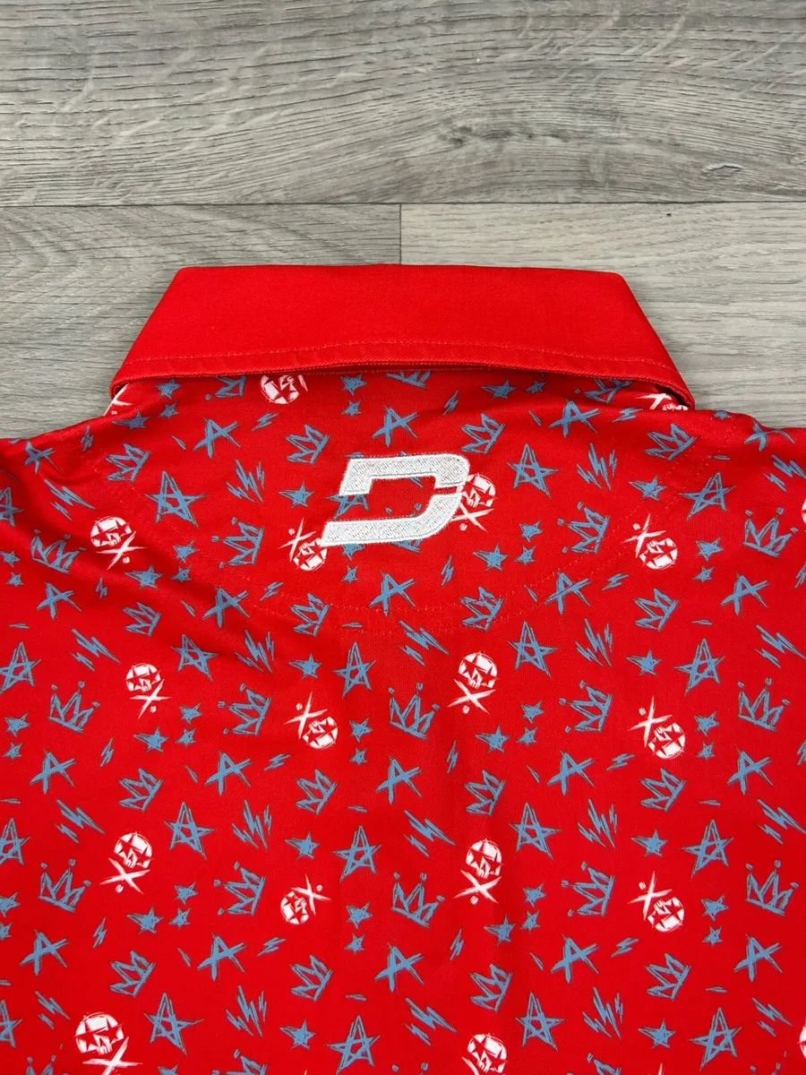 Druids Golf Patterned Polo Shirt Mens Medium - Image 4
