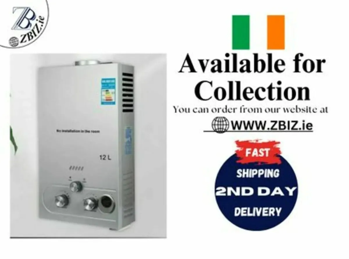 12L Propane LPG Gas Tankless Hot Water Mobile Heat - Image 1