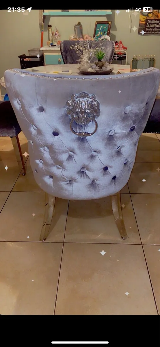 Marble table and 4 chairs - Image 4