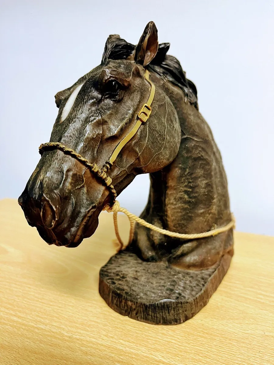 Vintage Horse Head sculpture - Image 1