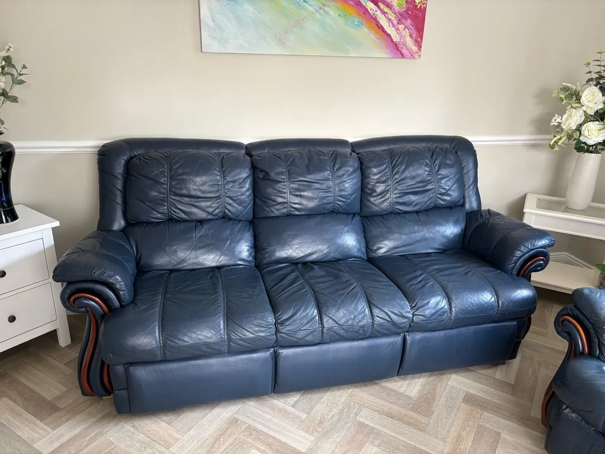 3 seater couch and single chair - Image 1