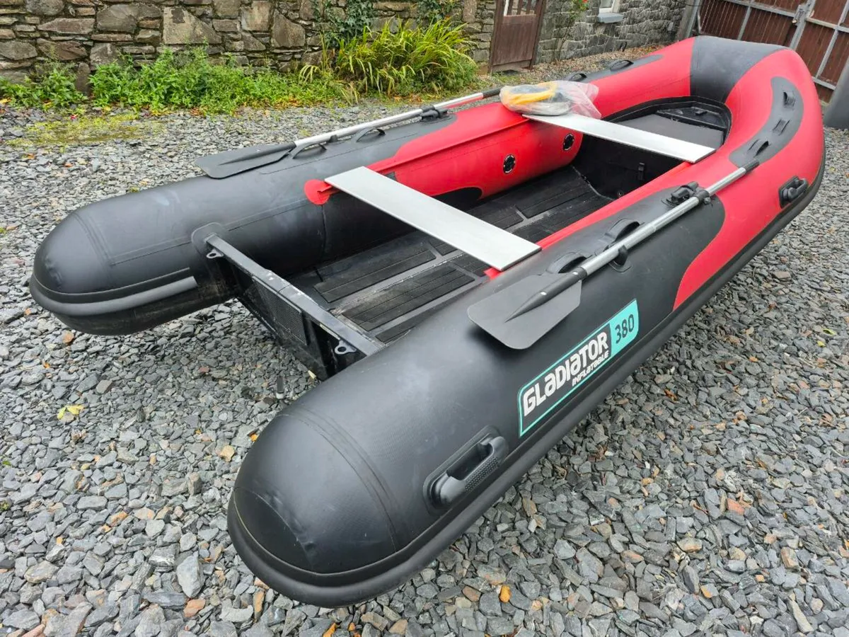 Gladiator 3.8m solid hull rib fishing boat - Image 1