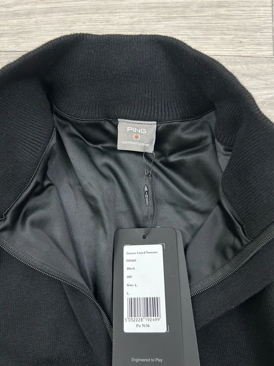 New Ping Lined Half Zip Jumper Mens Large - Image 4