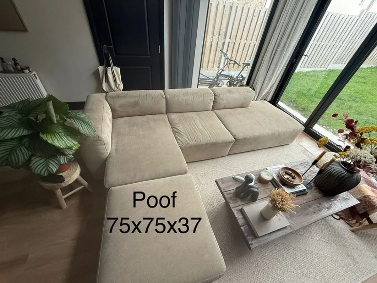 Sofa with Poof - Image 2