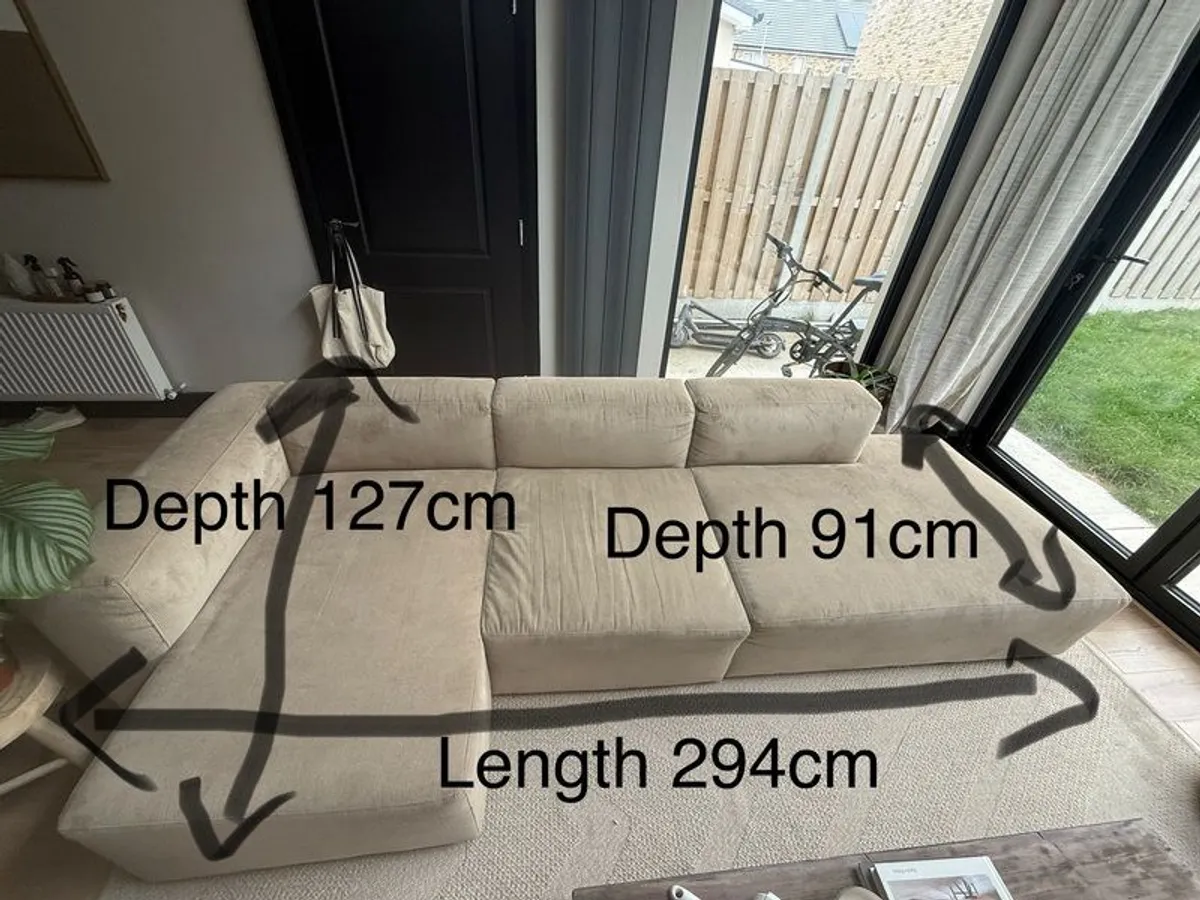 Sofa with Poof - Image 3
