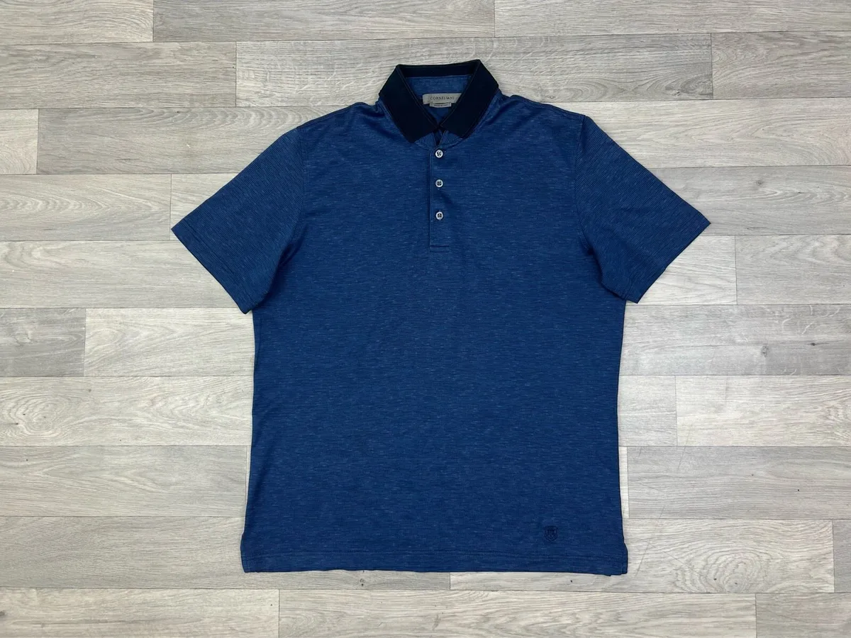 Corneliani Polo Shirt Mens Medium RRP 325 Euro - Image 1