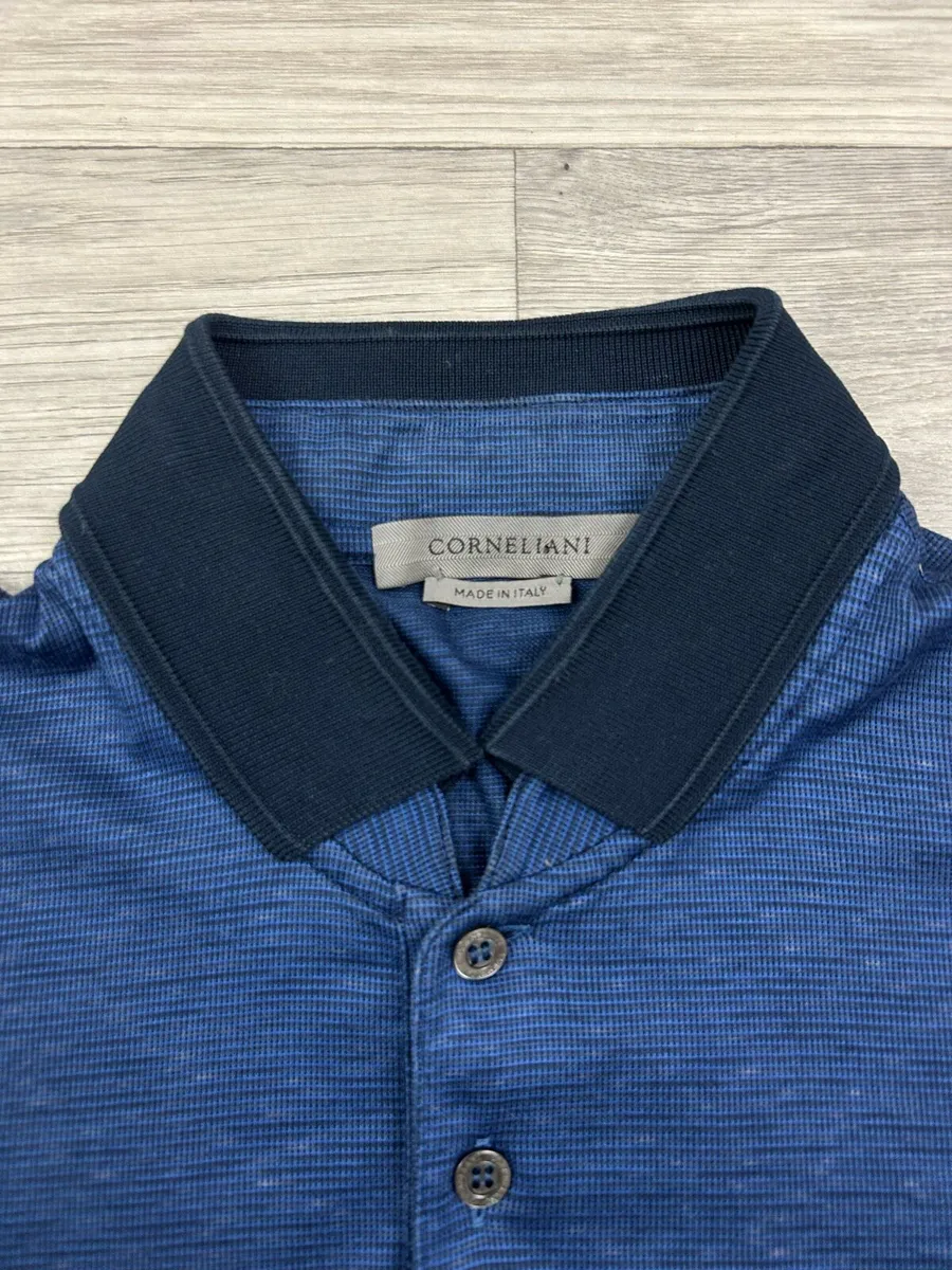 Corneliani Polo Shirt Mens Medium RRP 325 Euro - Image 4
