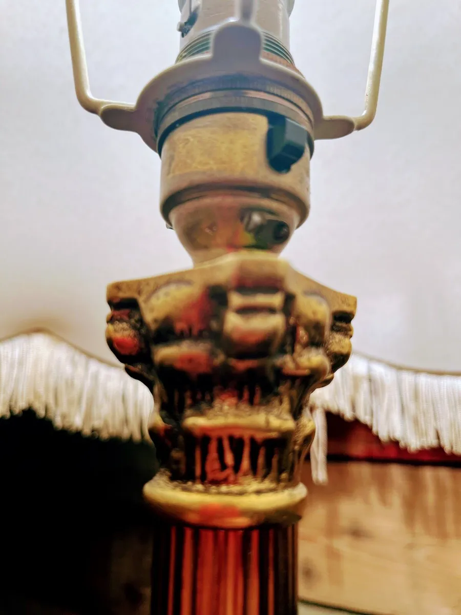 Vintage brass lamp - Image 4