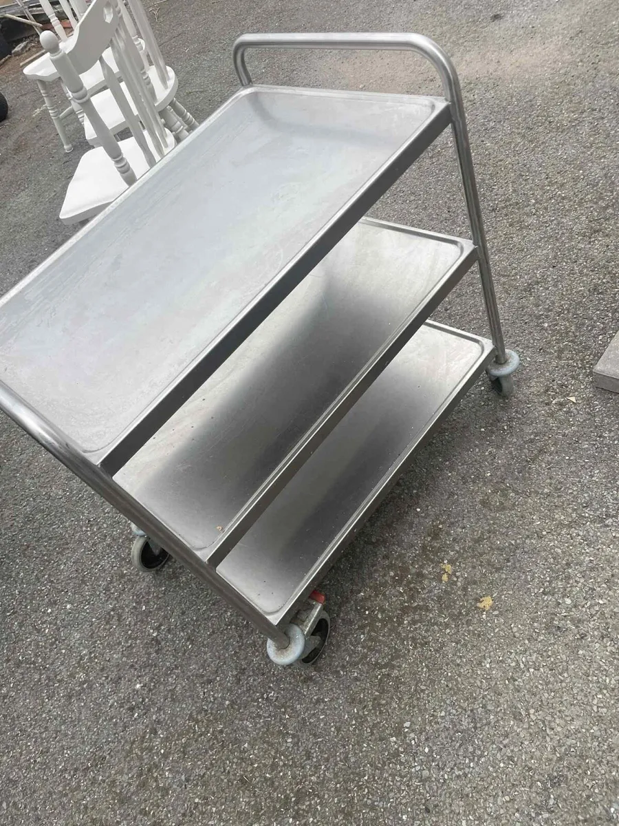 Stainless steel trolley - Image 3