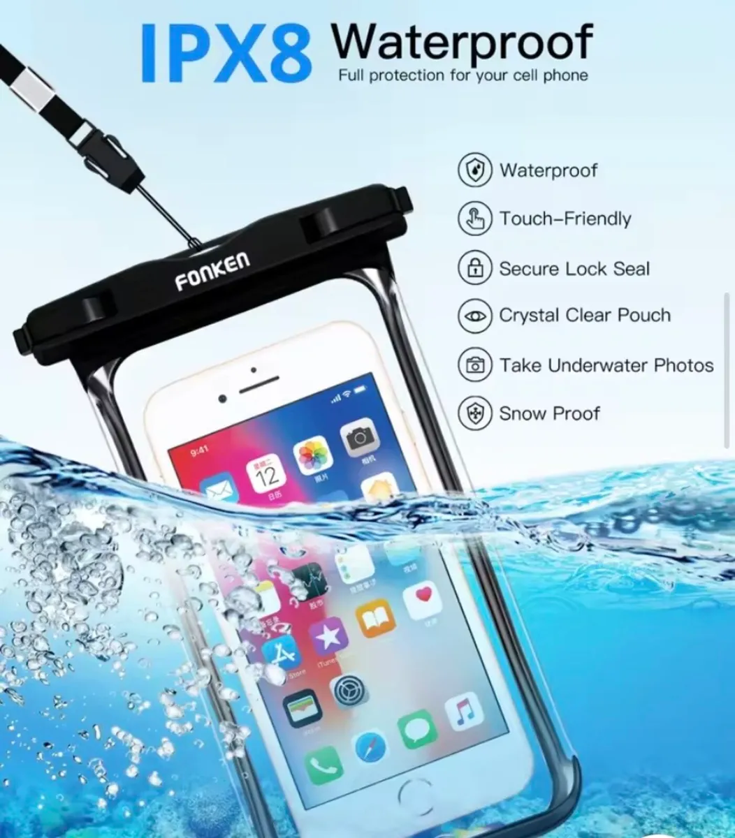 UNIVERSAL WATERPROOF PHONE CASE FREE DELIVERY - Image 1