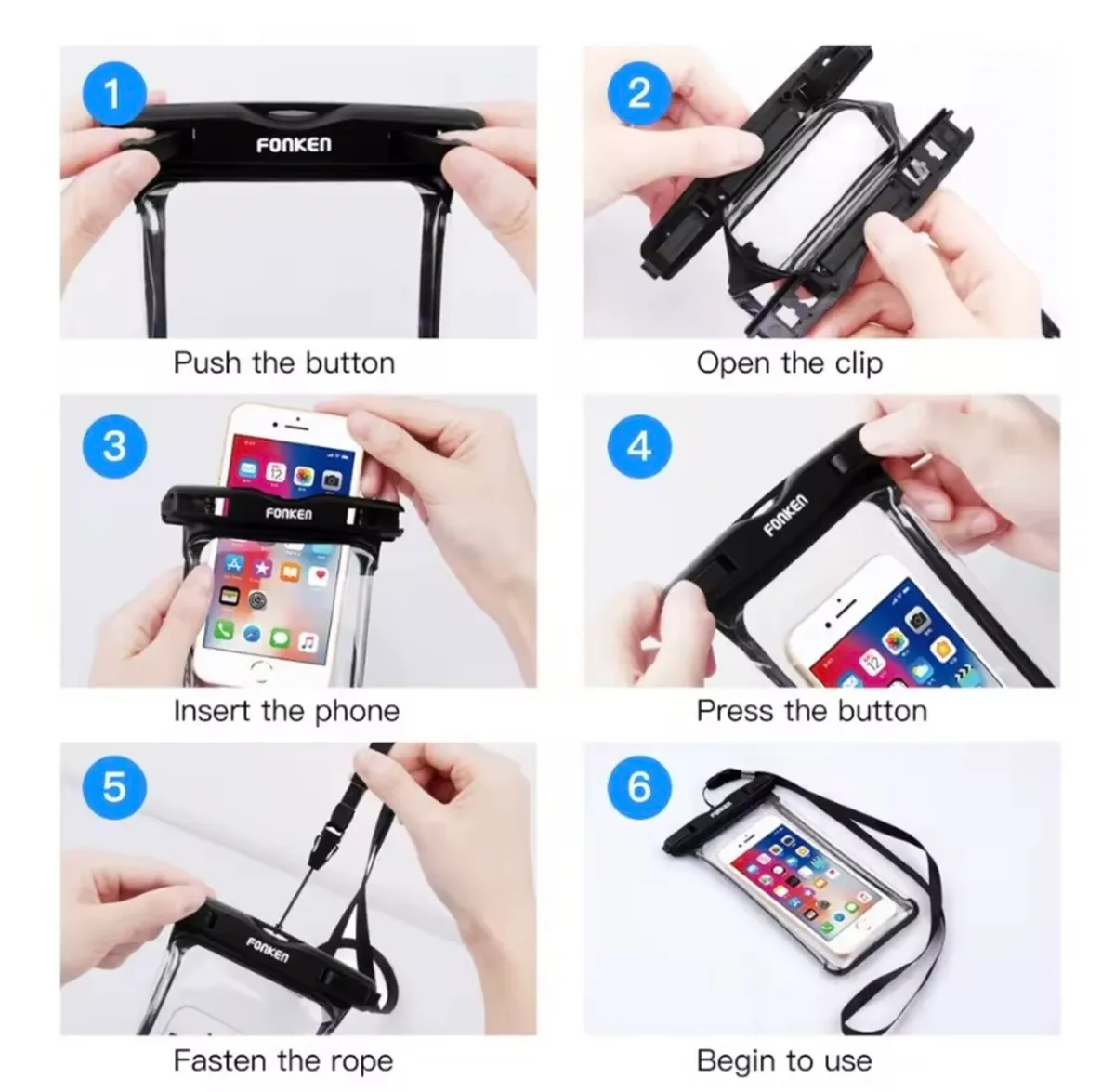 UNIVERSAL WATERPROOF PHONE CASE FREE DELIVERY - Image 4