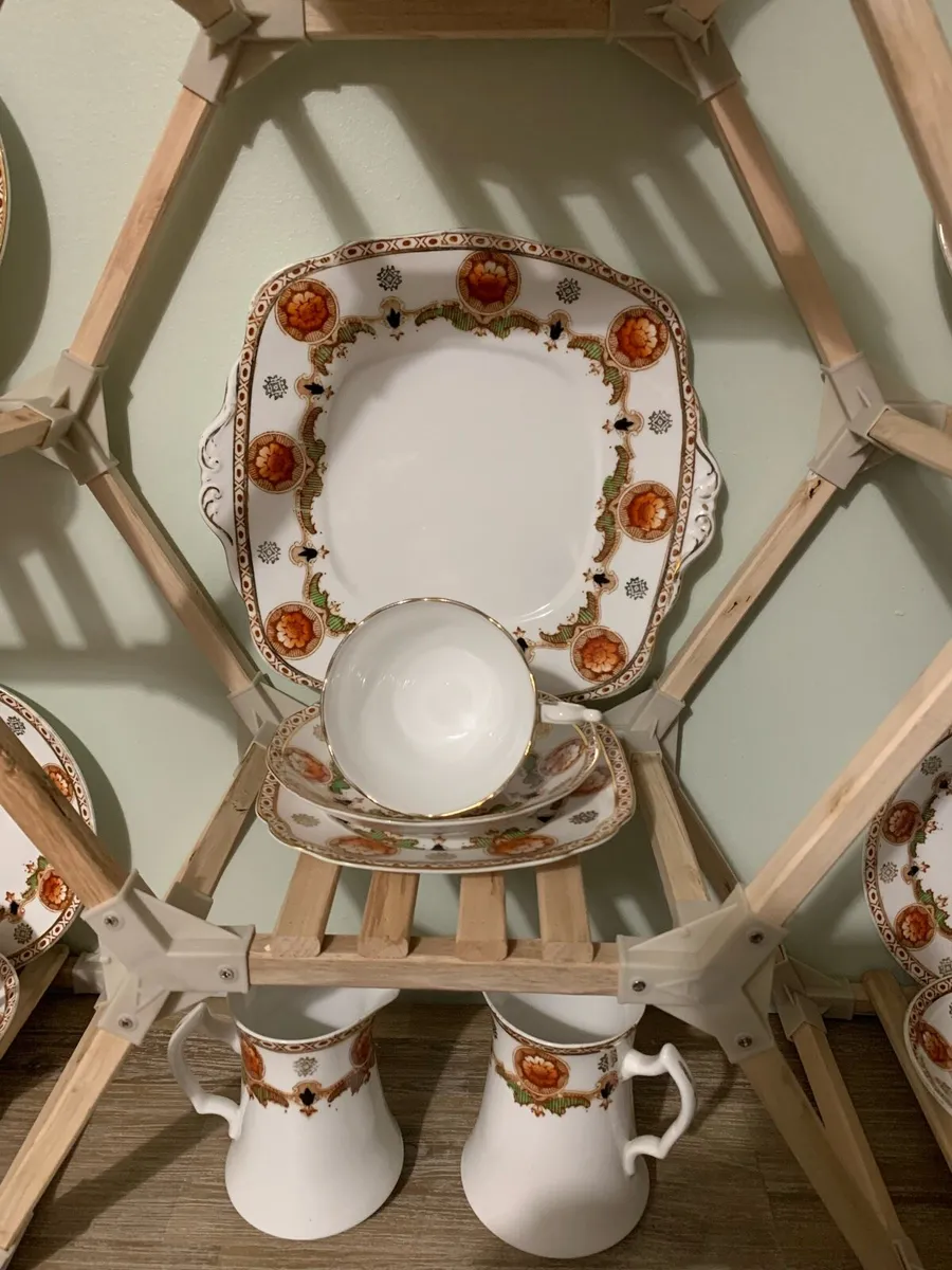 18 Piece Rosyln China Tea Set  Teapot not for sale - Image 2