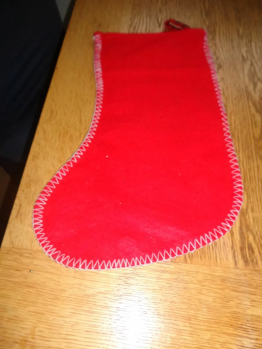 Christmas Appliqued Christmas Stockings x 2 - Image 3